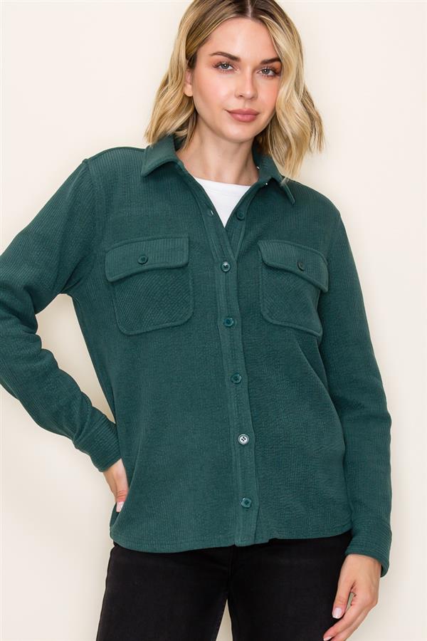 Soft Corduroy Shacket - 2 Colors! - The Nines