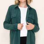 Soft Corduroy Shacket - 2 Colors! - The Nines