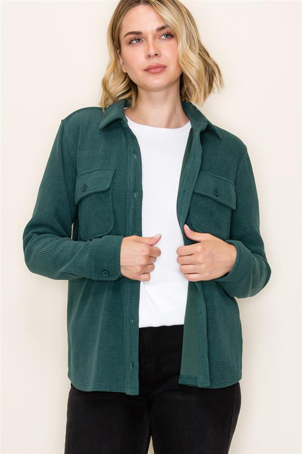 Soft Corduroy Shacket - 2 Colors! - The Nines
