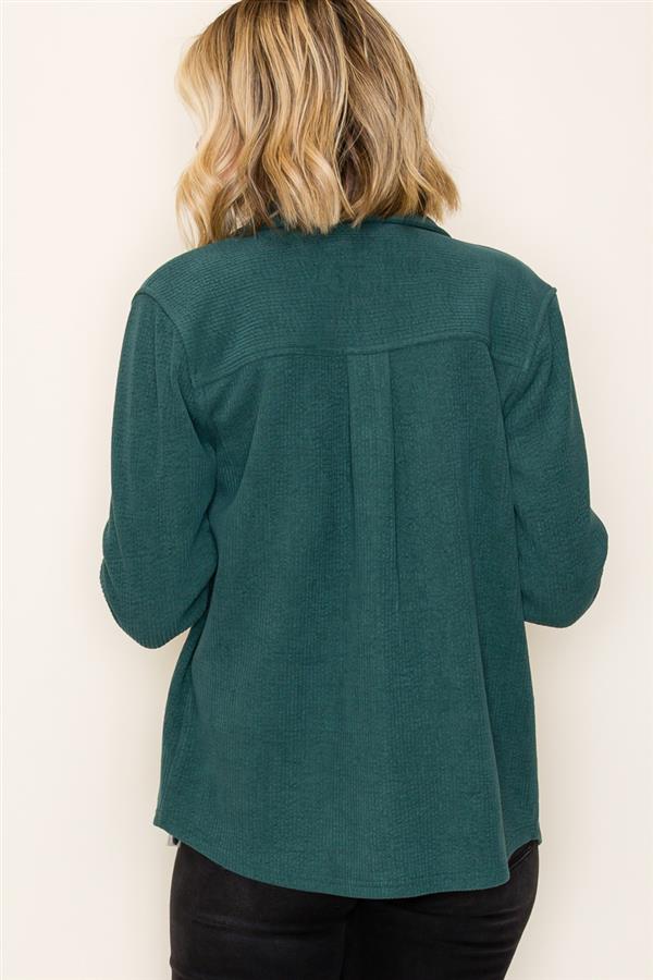 Soft Corduroy Shacket - 2 Colors! - The Nines