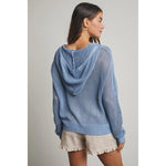Open Knit Button Down Hoodie - 2 Colors! - The Nines