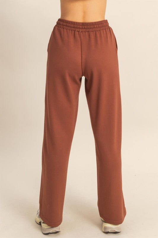High Waist Wide Leg Sweatpants - 2 Colors! - The Nines