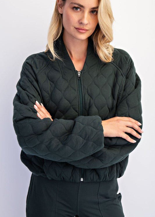 Quilted Bomber Jacket - 4 colors! - The Nines