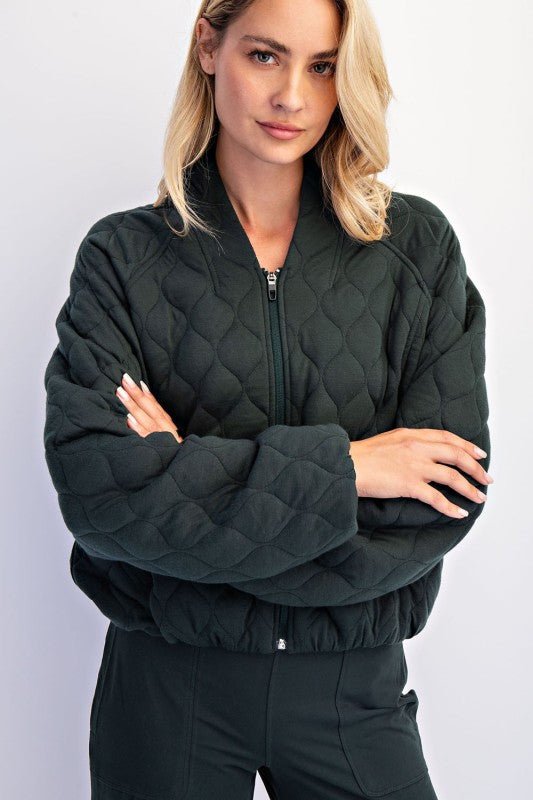 Quilted Bomber Jacket - 4 colors! - The Nines