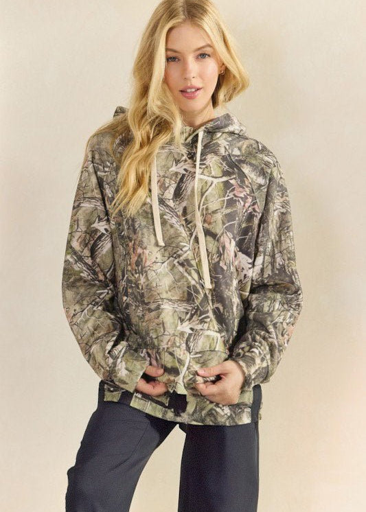 Camo French Terry Hoodie - The Nines