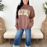 Dilly Dally Mock Neck Sweatshirt - The Nines