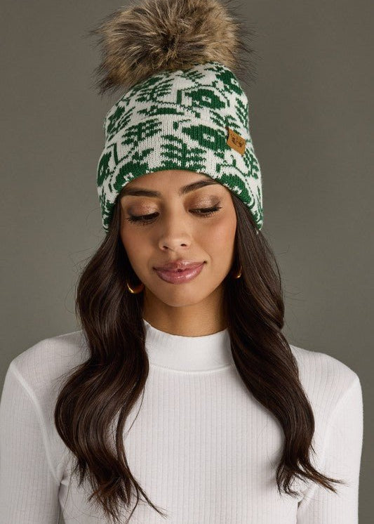 Floral Pom Beanie - 2 colors! - The Nines