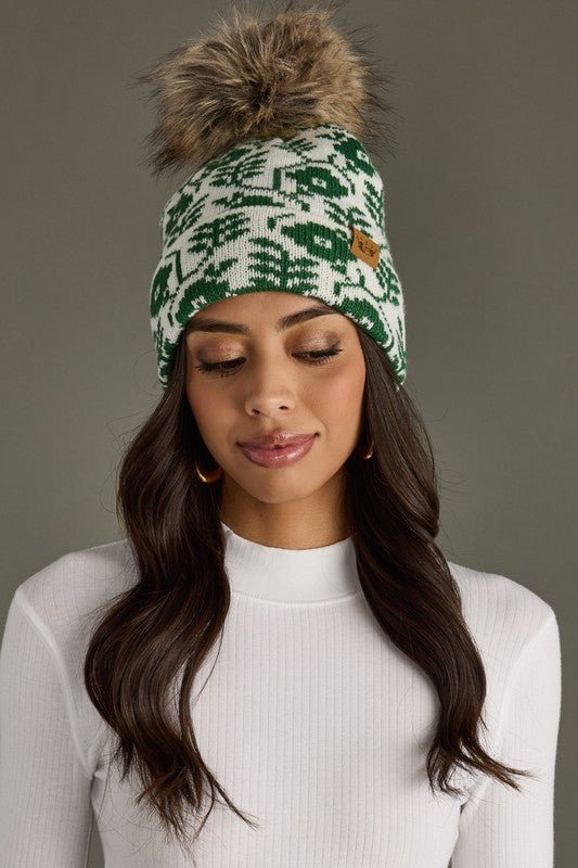 Floral Pom Beanie - 2 colors! - The Nines