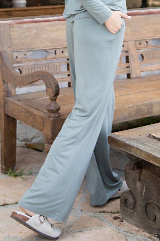 Wide Leg Lounge Pant - 2 Colors! - The Nines
