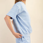 Scuba Striped Short Sleeve Top - 3 Colors! - The Nines
