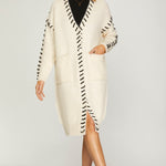 Stitched Long Cardigan - The Nines