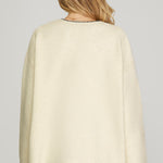 Cream & Black Stitched Sweater - The Nines