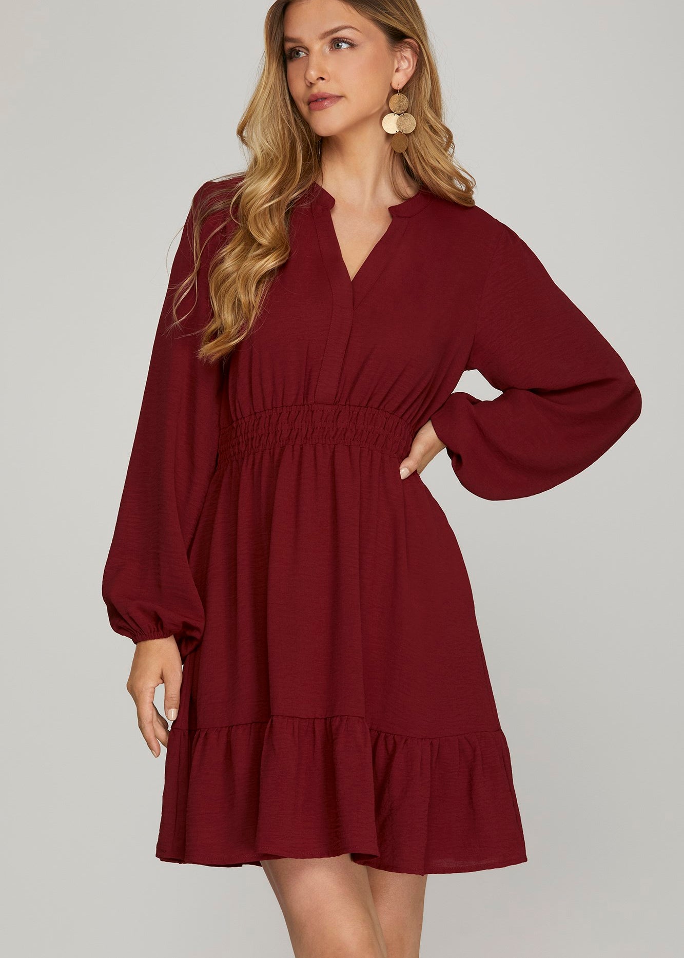 Emma Long Sleeve Dress with Pockets - 3 colors! - The Nines