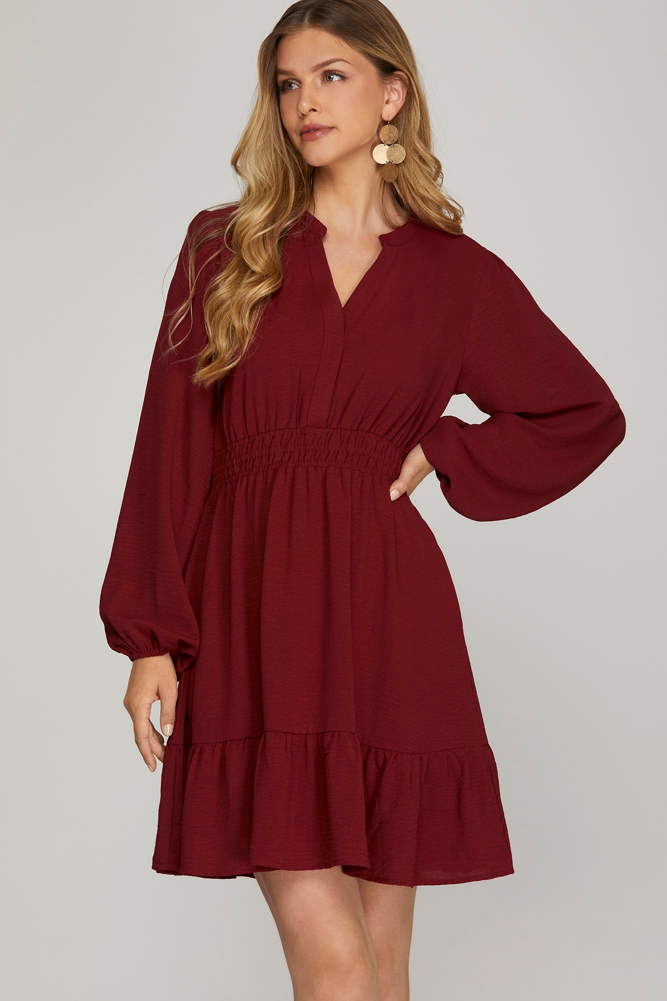Emma Long Sleeve Dress with Pockets - 3 colors! - The Nines