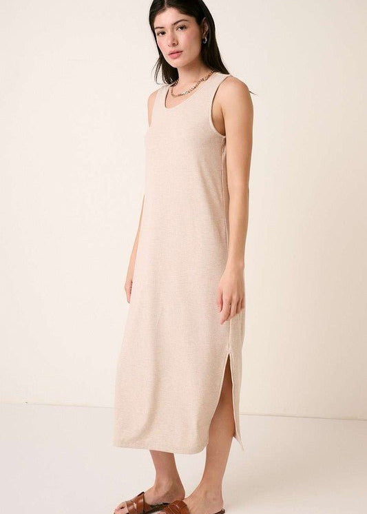 Ribbed Knit Tank Dress - 2 Colors! - The Nines