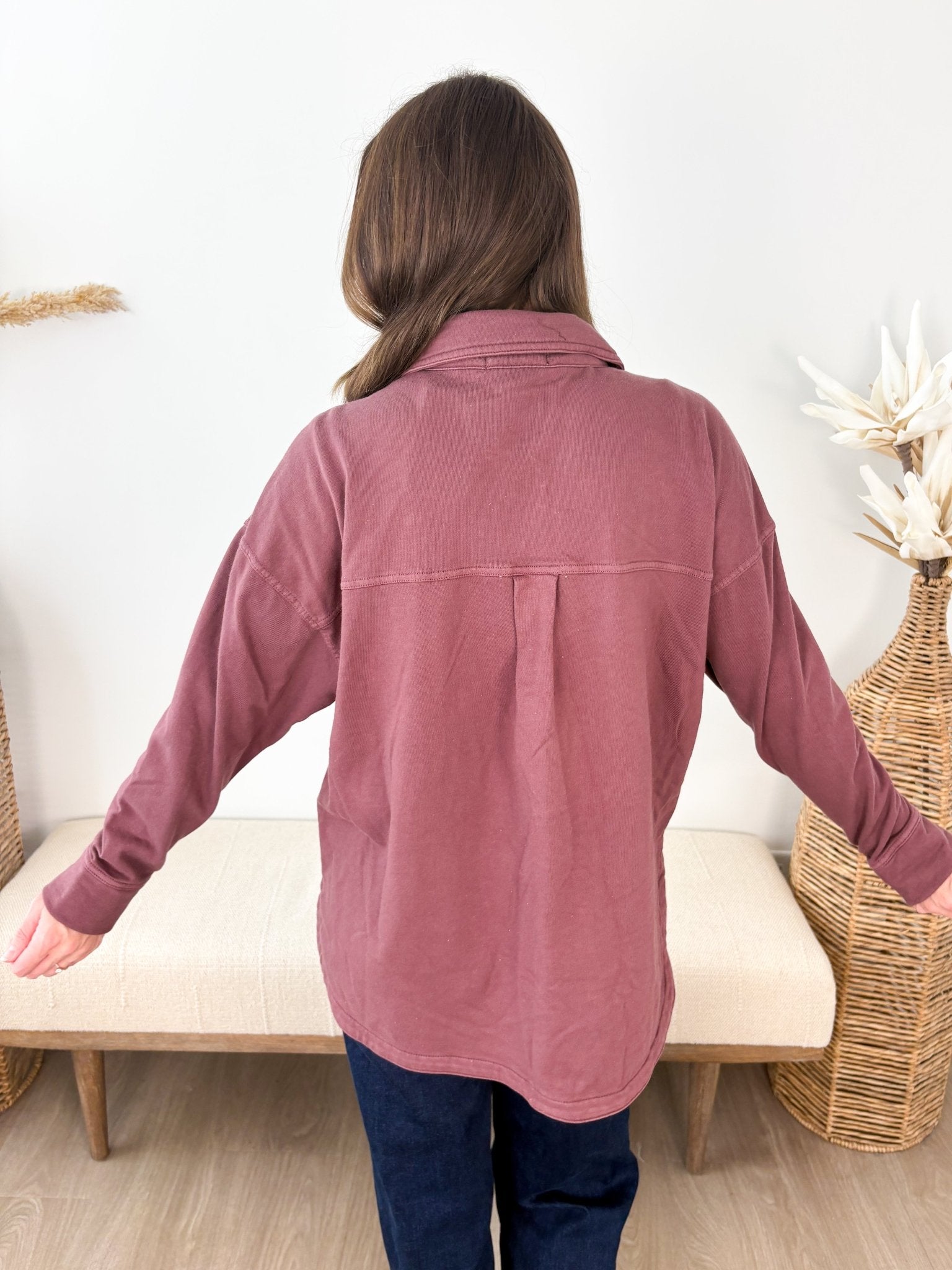 Soft Washed Denim Shacket - 4 colors! - The Nines