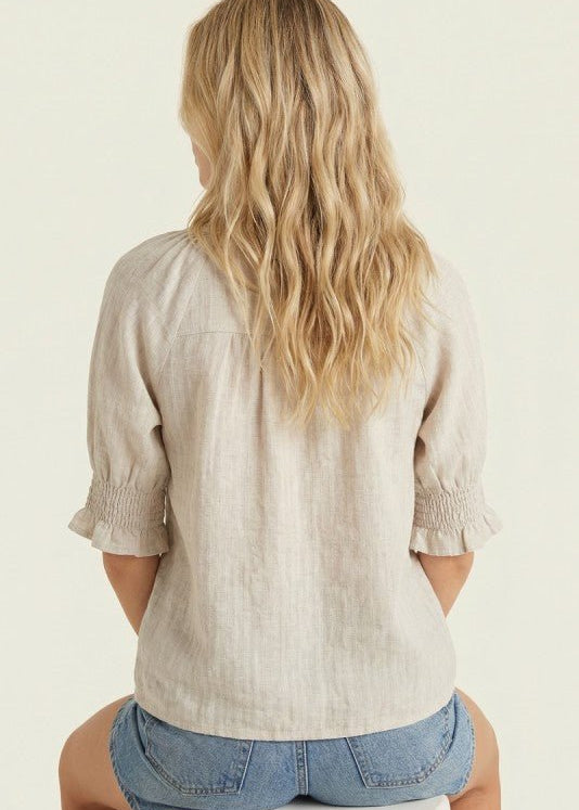 Ready For Sunshine Smocked Sleeve Tops - 2 Colors! - The Nines