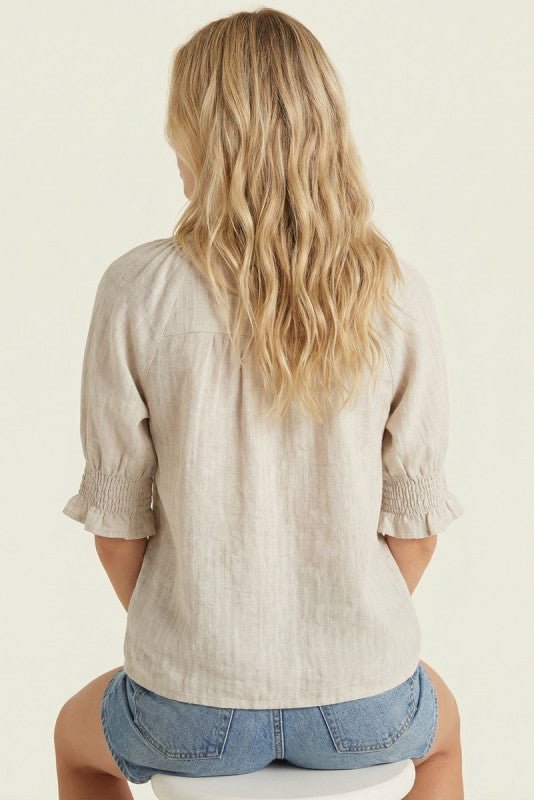 Ready For Sunshine Smocked Sleeve Tops - 2 Colors! - The Nines
