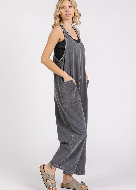 Mineral Wash Jumpsuit - 2 Colors! - The Nines