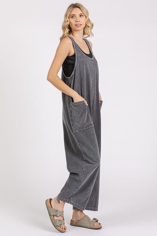 Mineral Wash Jumpsuit - 2 Colors! - The Nines