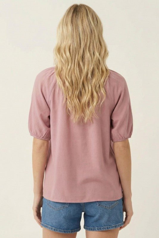 Drew Split Neck Top - 2 Colors! - The Nines