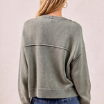 Vintage Olive Sweater Cardigan - The Nines