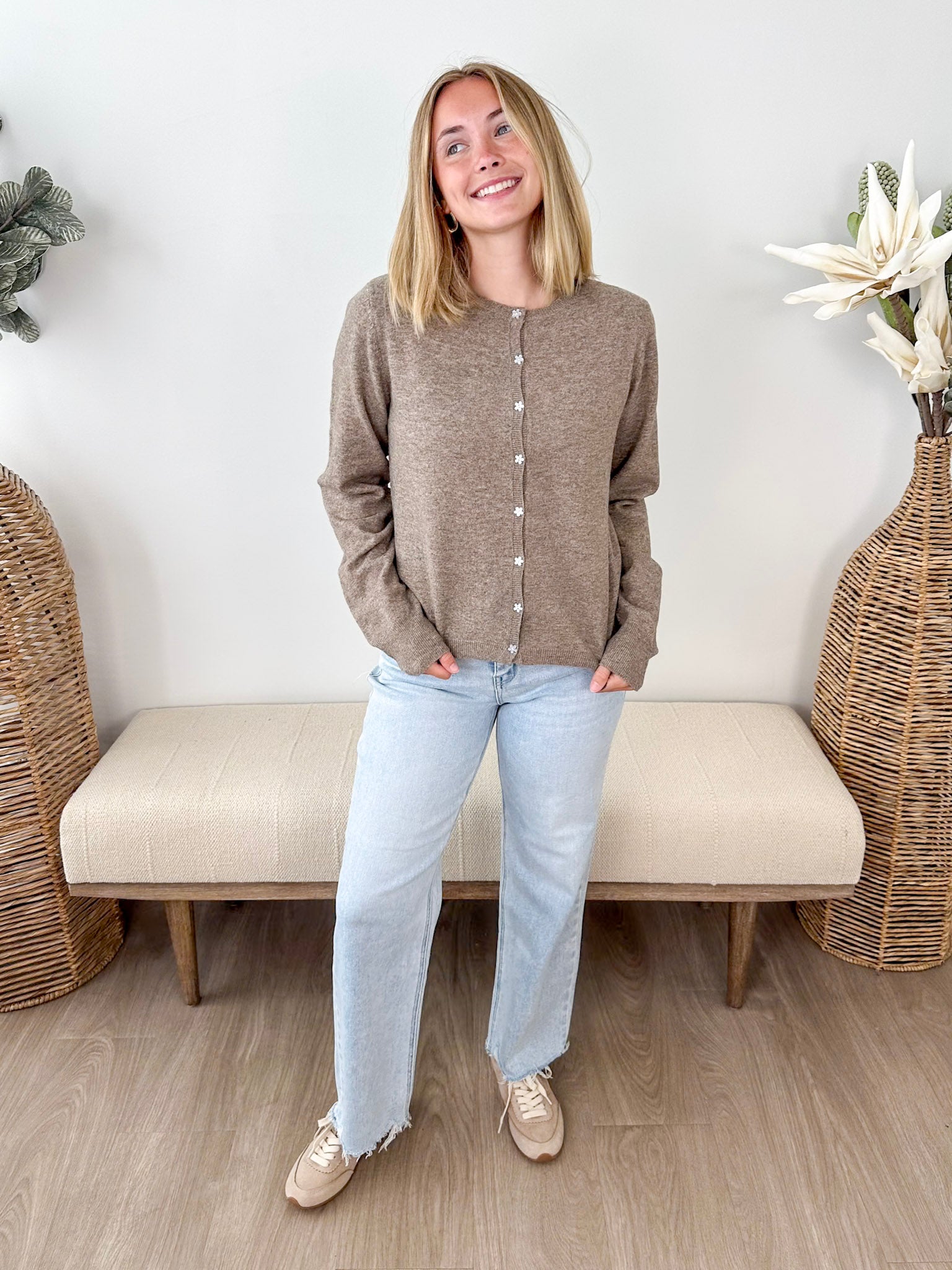Freja Floral Button Cardigan