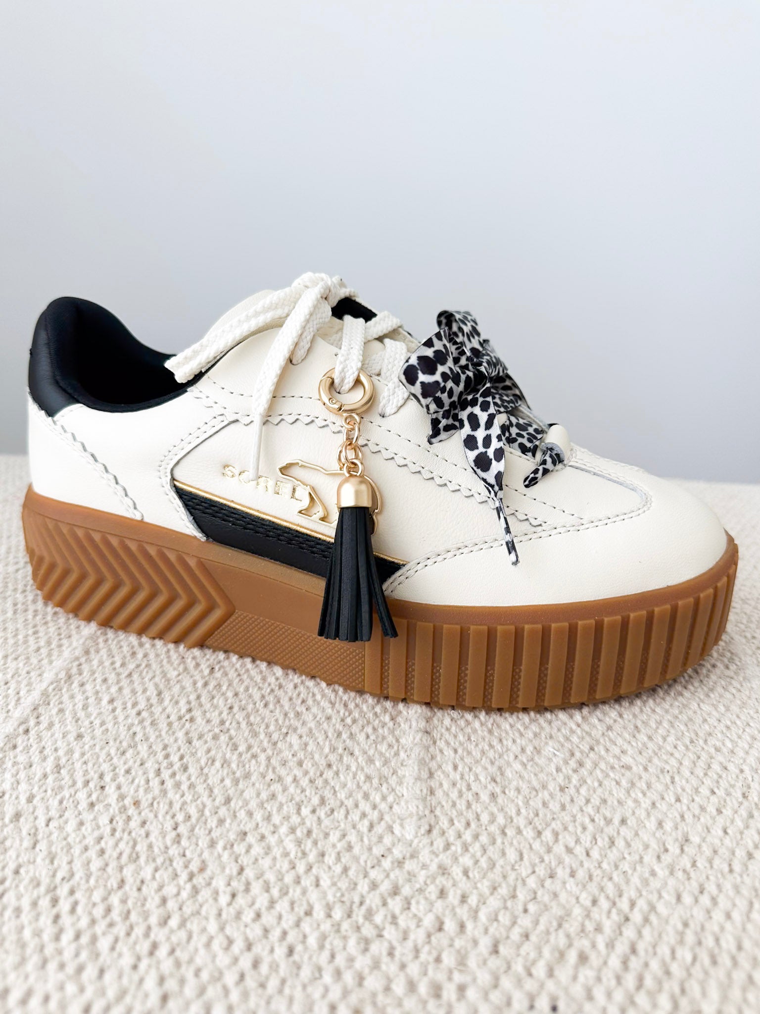 Sorel ONA AVE Charm Sneaker - Snow & Black - The Nines