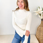 Asymmetrical Mock Neck Top - The Nines