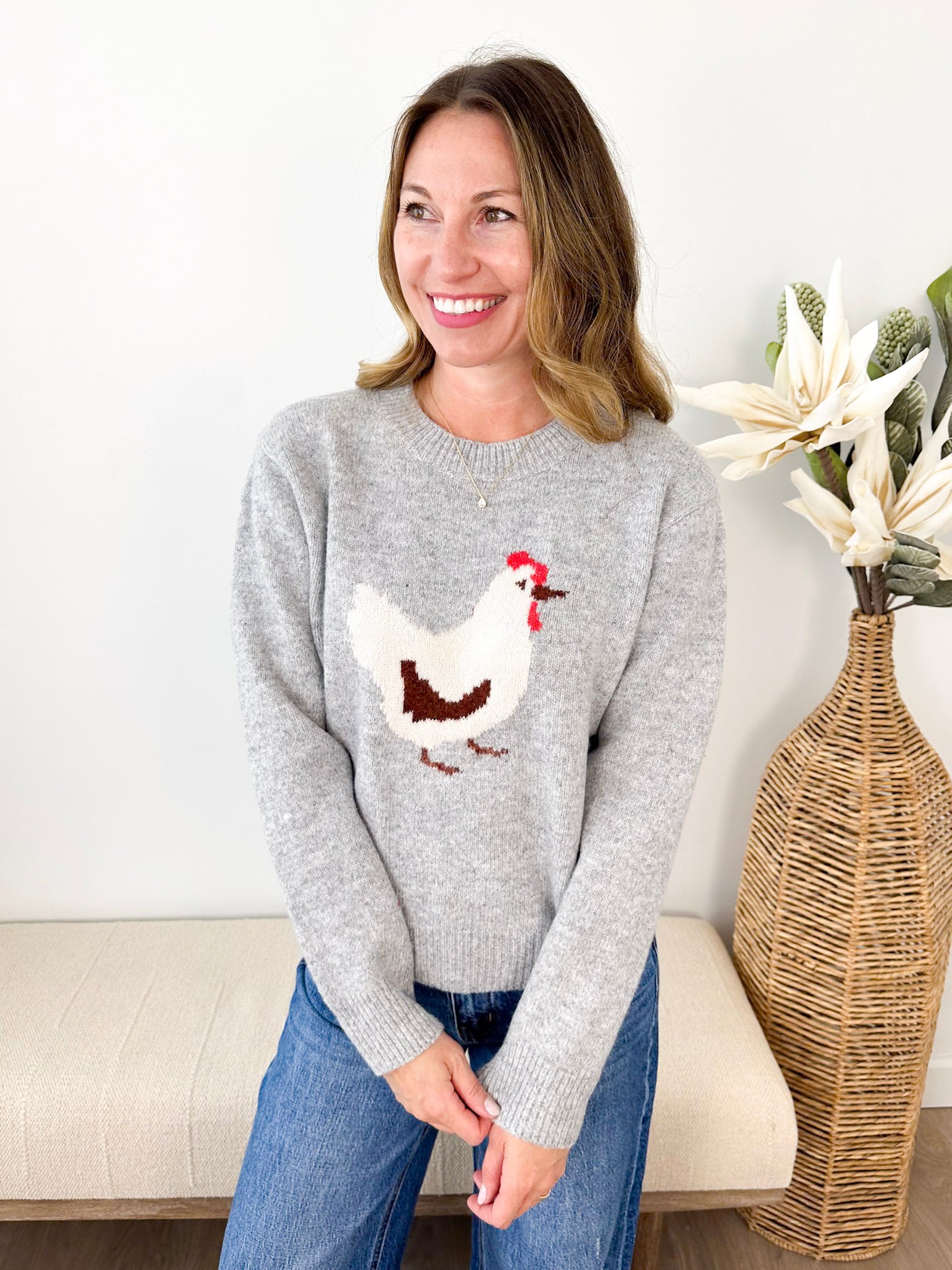 Heathered Chicken Pullover - The Nines