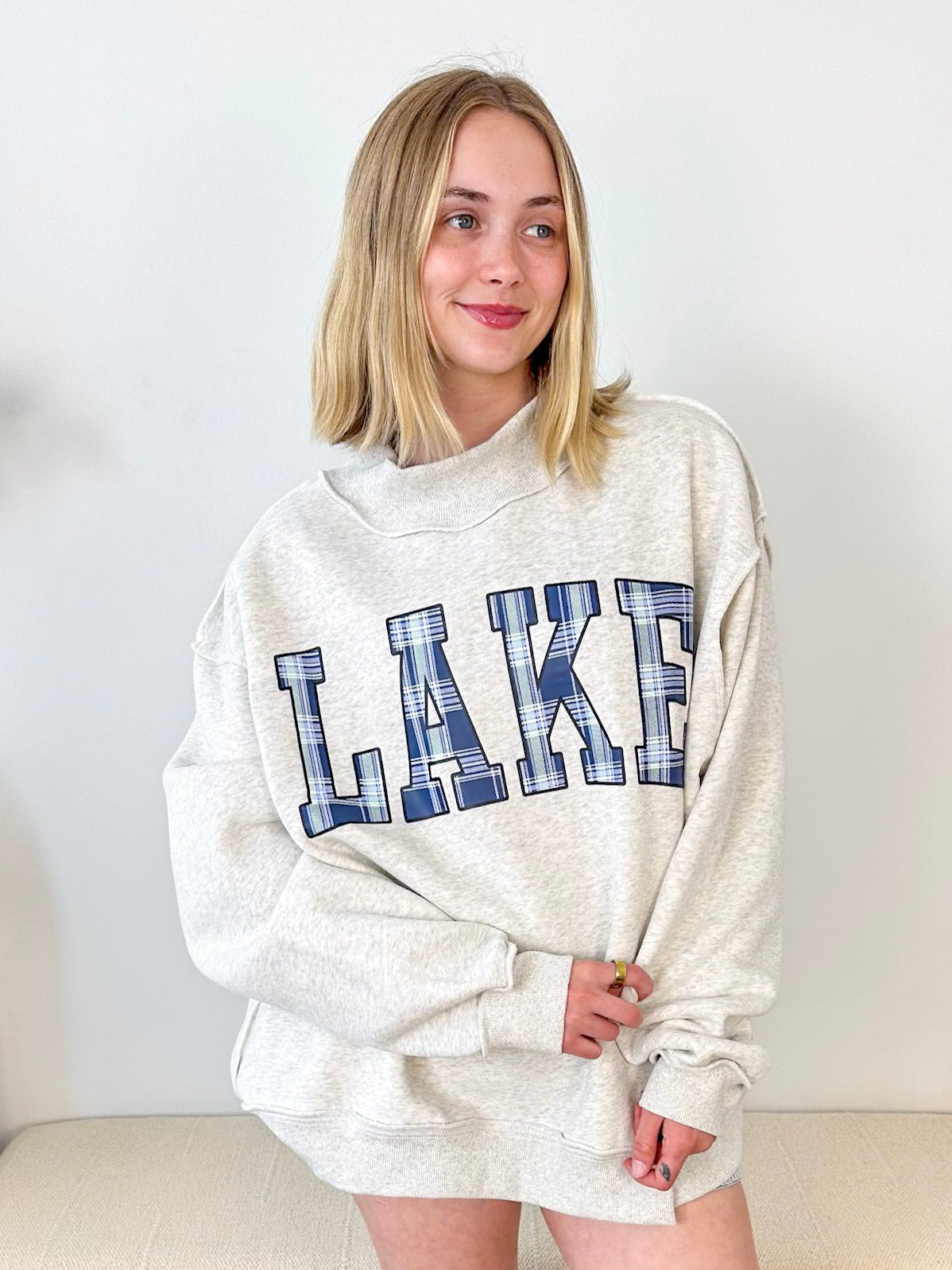Reversible Lake & Mountain Mock Neck Pullover - The Nines