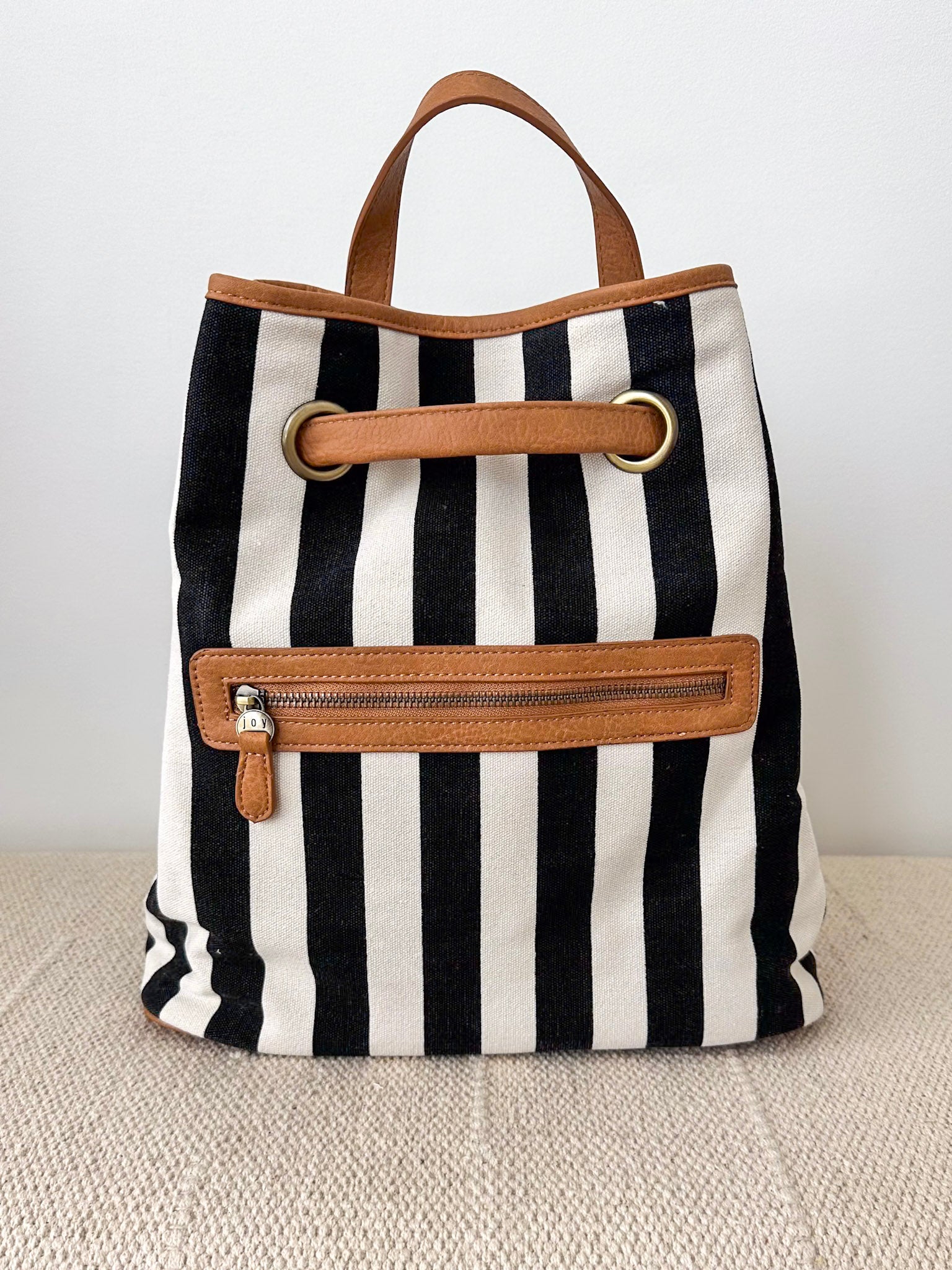 Awning Stripe Canvas Backpack