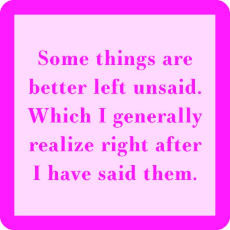 Drinks On Me Coaster - Left Unsaid - The Nines