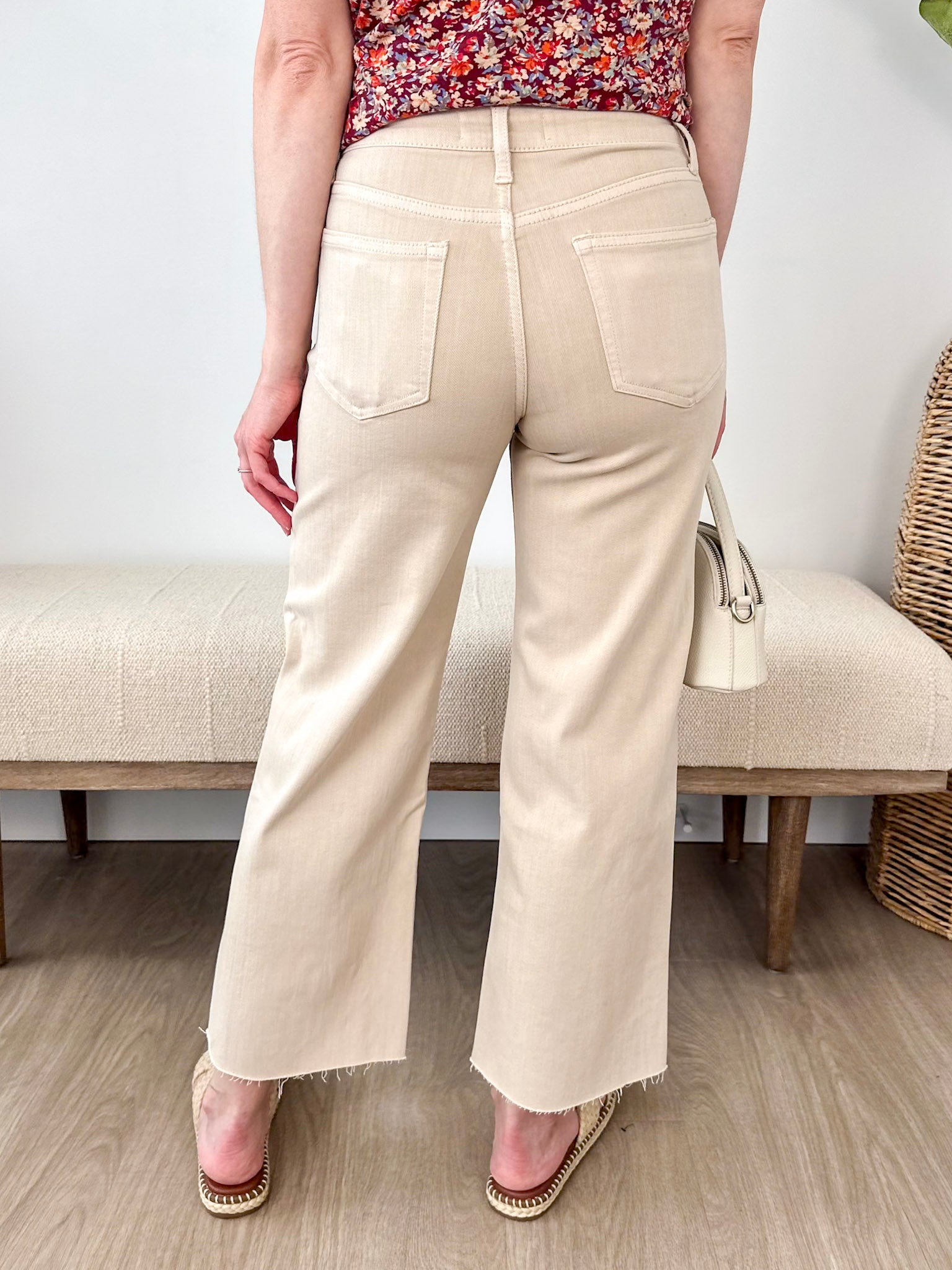 Vervet High Rise Crop Wide Leg Jeans - The Nines