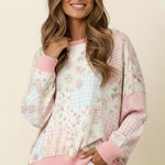 Oversized Patchwork Top - 2 colors! - The Nines