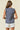 Navy Poplin Cap Sleeve Top - The Nines