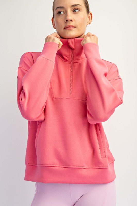 Mock Neck Quarter Zip - 5 colors! - The Nines