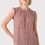 Ruffle Geo Print Top - 2 Colors! - The Nines