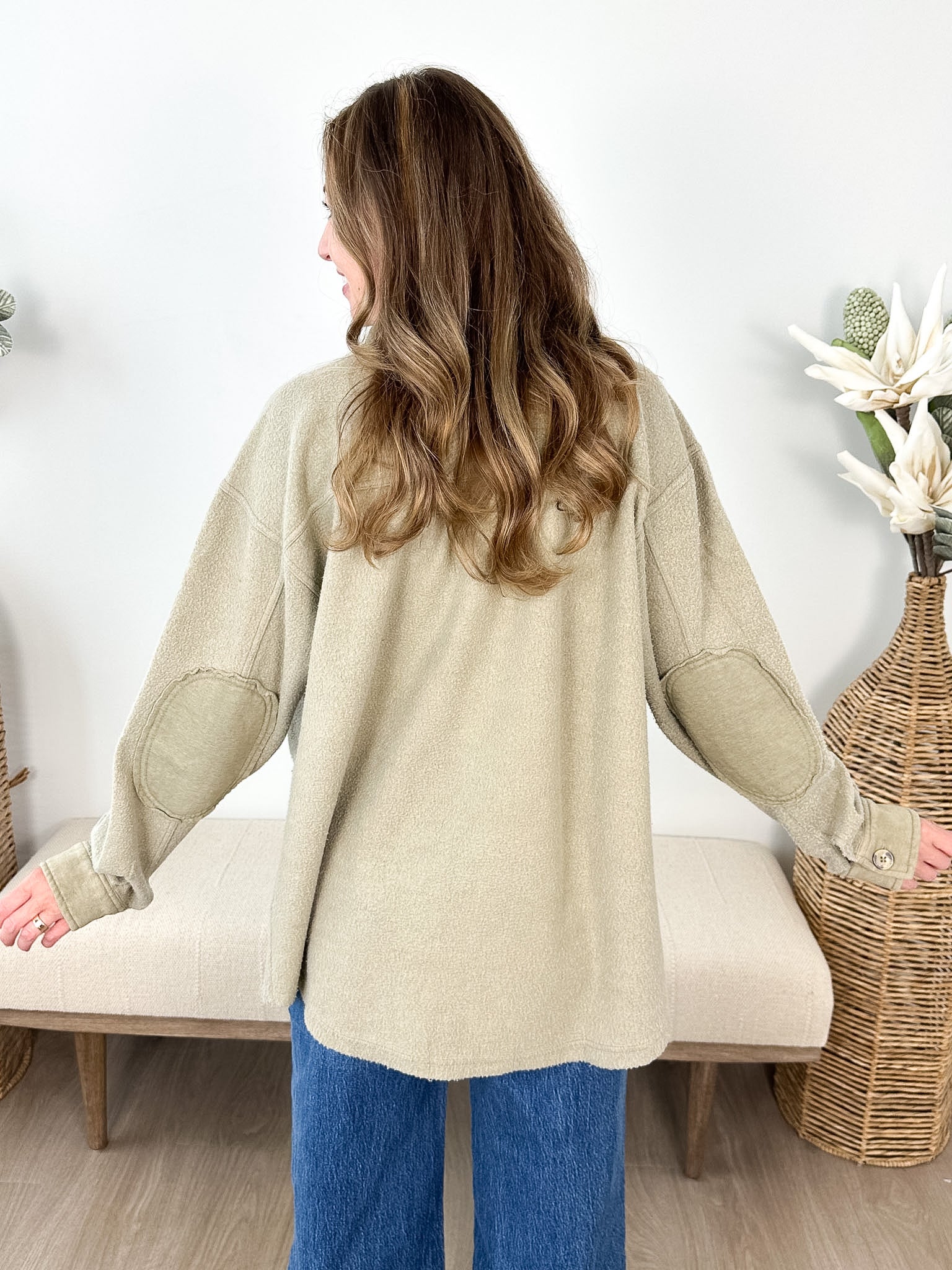 Washed Fleece Shacket - The Nines