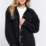 Soft Fleece Shacket - The Nines