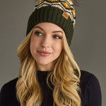 Olive, Mustard & Cream Pom Hat - The Nines