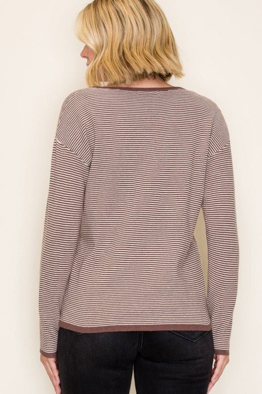 Pinstripe Waffle Tops - 2 colors! - The Nines