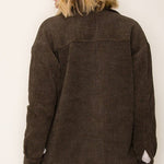 Sherpa Lined Corduroy Shacket - 3 Colors! - The Nines