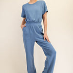 Scuba Short Sleeve Jumpsuit - The Nines