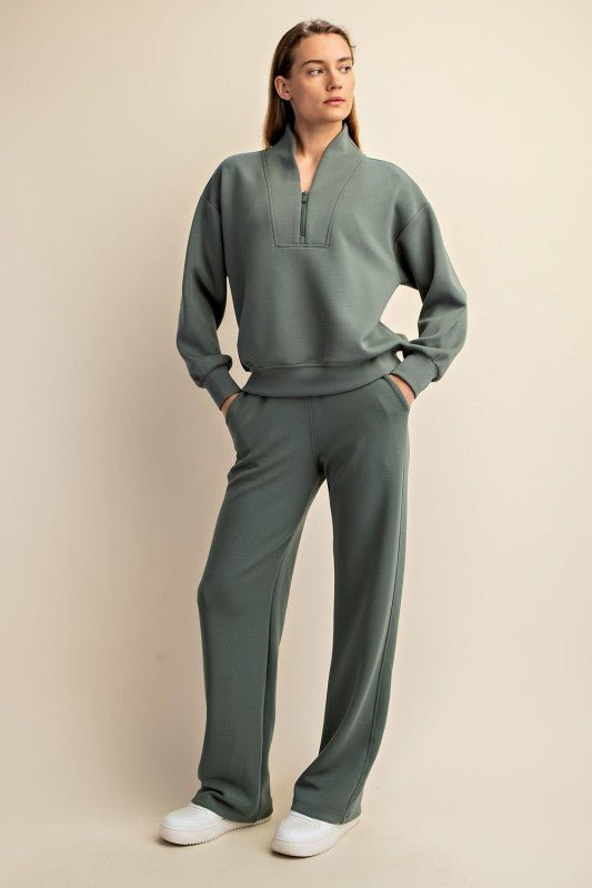 Luxe Scuba Straight Pant - 5 colors! - The Nines