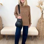 Textured Loose Turtleneck Sweater - 2 colors! - The Nines