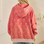 Coral Floral Fleece Hoodie - The Nines