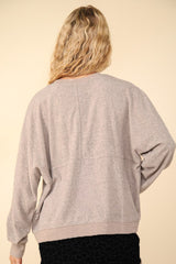 Mocha Relaxed Fit Comfy Top