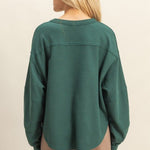 Relaxed Fit Waffle Top - 2 Colors! - The Nines