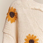 Sunflower Embroidered Cardigan - The Nines
